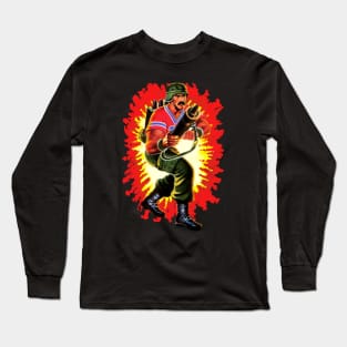 Bazooka GI Joe toy art card Long Sleeve T-Shirt